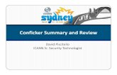 Conficker Summary and Review - ICANNarchive.icann.org/en/meetings/sydney2009/files/...Bot Evolution. DNS/Domain Abuse: ... AV companies reported (temporary) 60‐75% drop in spam ...