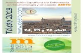 Nuevo-20Diciembre-Avance programa 2013 Programa- XII ......Congreso Nacional AEETO, que se celebrará en Toledo, en el Auditorium del Hotel Beatriz los días 24, 25 y 26 de abril de