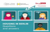 Housing in Berlin – Questions and answers · There are also over 80 housing cooperatives in Berlin. They own . about 200,000 apartments. That is 12 percent of all the rented apartments