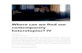 Where can we find our contemporary heterotopias? IV · 2018. 6. 28. · Where can we find our contemporary heterotopias? IV April 10, 2017 Jose Iglesias Gª-Arenal Jose Iglesias Gª-Arenal