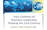 Four Contexts of Business LeadershipOver the last 100 years, four distinct contexts of business leadership have emerged around the globe: rationalist, humanistic, wholistic, and spiritual-based.