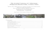 The Jewish Cemetery of Akkerman (Belgorod-Dnestrovskiy, … · 2018. 1. 31. · Final report, Yefim Kogan, January 30, 2018 ... photographer Serghey Daniliuk, a resident of Kaushany,