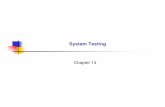 System Testing - York University · ST–13 Devices Port input and output handled by devices A port is a point at with an I/O device is attached to a system Physical actions occur