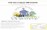 Copy of Copy of The Hillcrest Message · O ct . 1 8 t h “ R e co n ci l e d t o G o d ” ( C o l . 1 : 1 9 - 2 3 ) O ct . 2 5 t h “ W h a t i t ’ s l i k e S e r v i n g J