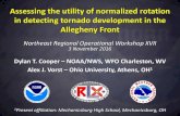 Assessing the utility of normalized rotation in detecting ...Assessing the utility of normalized rotation in detecting tornado development in the Allegheny Front Dylan T. Cooper –