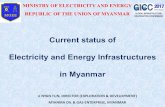 Current status of Electricity and Energy Infrastructures ...5 Fertilizer Plants: (2,012 MTD) Sale, Kungchaung, Kyawzwa, Myaungtagar, Kangyidont Petroleum Products Distribution fully