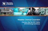 Westlake Chemical Corporation · • Westlake ethylene plants are fully capable to use ethane and have some NGL flexibility Lake Charles ethylene plants are able to access ethane