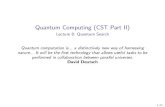 Quantum Computing (CST Part II) - Lecture 8: Quantum Search · 2019. 12. 31. · Quantum Computing (CST Part II) Lecture 8: Quantum Search Quantum computation is... a distinctively