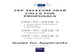 CEF TELECOM 2018 CALLS FOR PROPOSALS...CEF TELECOM 2018 CALLS FOR PROPOSALS CEF-TC-2018-2 Automated Translation eDelivery eInvoicing CEF-TC-2018-3 Cybersecurity CEF-TC-2018-52 1. Introduction