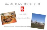 New WALSALL RUGBY FOOTBALL 2015. 7. 28.آ  tim.smith@Valero.com ... - The name Walsall Rugby Union Football