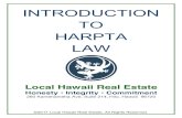 Introduction to HARPTA Law - Local Hawaii Real Estate and...1) a transferor may apply for a refund when the transferor files an income tax return for the year. 2) a transferor may