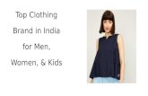 Top Clothing Brand in India for Men, Women, & Kids