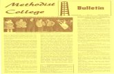 Bulletin - Methodist University · 2009. 11. 9. · cokes, popcorn and even candy. Follow ing one instance of using 'store-bought' popcorn, we recruited several volunteers to make