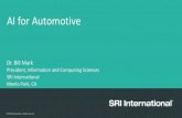AI for Automotive 150218 · • 4,000 patents, 500 new inventions per year ... Robotics Machine Learning Augmented Reality Speaker Identification Emotion Detection Artificial Intelligence