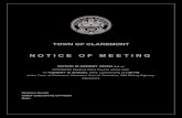 NOTICE OF MEETING - Town of Claremont · 2019. 9. 17. · TOWN OF CLAREMONT . NOTICE OF MEETING . NOTICE IS HEREBY GIVEN. that an . ORDINARY Meeting of the Council will be held, on