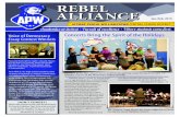 RBEL REBEL ALLINC ALLIANCE - Schoolwires...friendly education, enrichment, entertainment, & activities, and the APW Central PTSA is dedicated to enhancing our children’s education