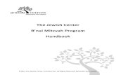 The Jewish Center B’nai Mitzvah Program Handbook · B’nai Mitzvah Handbook The Jewish Center December 2012 1 PLANNING AND PREPARATORY STUDY MAZAL TOV! Mazal Tov from everyone