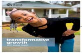 transformative growth · forefront of supporting aﬀordable housing eﬀorts at the national level. ... $4,000 in cash prizes, as well as technology and business support, to two