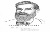 STEPHEN HASKELL - CIRCLEcircle.adventist.org/files/download/AH/AH306Haskell.pdf · 2013. 12. 24. · Stephen Haskell (1833-1899) I At the age of 19 (1852) Haskell heard, for the first