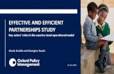 EFFECTIVE AND EFFICIENT PARTNERSHIPS STUDY EFFECTIVE AND EFFICIENT PARTNERSHIPS STUDY Key actorsâ€™
