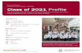 Class of 2021 Profile - School of Medicine Columbia · School of Medicine University of South Carolina - Columbia. Class of 2021 Profile. The University of South Carolina School of