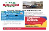 GROWS - Iowa State University · Guthrie County July 4-H Newsletter. 2. 3 1 Calendar of Events July ... November TBD Awards Day December Beef Blast, Iowa State University ... STATIC