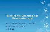 Electronic Charting for Brachytherapyamos3.aapm.org/abstracts/pdf/113-31162-379492-117921-9410290… · an authorized user before the administration of the dosage of unsealed byproduct