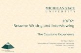10/02: Resume Writing and Interviewing · “Hi. This is Wayne Dyksen and you’ve reached my voicemail. Please leave me a message and I’ll get back to you. Thanks for calling and