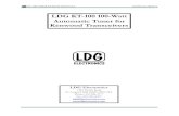 LDG KT-100 100-Watt Automatic Tuner for Kenwood Transceivers · 2015. 3. 6. · KT-100 OPERATIONS MANUAL MANUAL REV C PAGE 1 LDG KT-100 100-Watt Automatic Tuner for Kenwood Transceivers