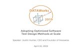 Adopting Optimized Software Test Design Methods at Scale · Speaker: Justin Hunter, CEO and Founder of Hexawise Adopting Optimized Software Test Design Methods at Scale April 10,