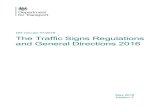 The Traffic Sign Regulations and General Directions 2016 ... · A list of statutory instruments consolidated into TSRGD 2016 is given in . Table 2.1. TSRGD 2016 also incorporates