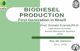 Laboratório Greentec Escola Nacional de Química UFRJ€¦ · Escola Nacional de Química UFRJ Rio de Janeiro June, 2005. Brazilian Biodiesel First Steps Prodiesel – 80´s (Biodiesel