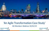 An Agile Transformation Case Study... · ‘An Agile Transformation Case Study’… The first case study revolves around the Agile Transformation of Tungsten Network, a FinTech company