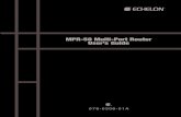 MPR-50 Multi-Port Router User's Guide · 2019. 9. 18. · MPR-50 Multi-Port Router User's Guide 3 FCC Notice (for USA only) Federal Communications Commission Radio Frequency Interference