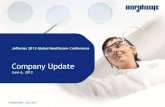 Company Update...BAY94-9343 Bayer Healthcare Mesothelin (ADC) Cancer BI – 1 BI - not discl. CNTO3157 Janssen/J&J - Asthma CNTO – 5 Janssen/J&J - Inflammation VAY736 Novartis BAFF-R