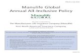 Manulife Global Annual All-Inclusive Policy Schedule of Benefits SCHEDULE OF BENEFITS Medical Concierge Services INTRODUCTION Policy Contract This is your insurance policy, a contract