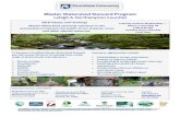 Master Watershed Steward Program · Master Watershed Steward Program Lehigh & Northampton Counties 2018 lasses now forming! Information Sessions—6:30-8:00 PM Wednesday, January