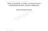 Wiltshire Core Strategy Submission Document - Appendices ... · A drainage strategy is required to be agreed with Wessex Water. Where network modelling is required Wessex Water will