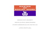 WINONA STATE UNIVERSITY MASTER OF SOCIAL WORK …...WINONA STATE UNIVERSITY MASTER OF SOCIAL WORK PROGRAM STUDENT HANDBOOK (includes Field Manual) Updated: 08 October, 2020 (All content