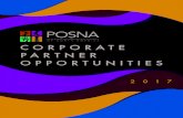 CORPORATE PARTNER OPPORTUNITIES - POSNA Homepage Documents... · 2017. 1. 30. · 2016 POSNA Corporate Partners 6 Annual Meeting and IPOS Attendance History 7 2017 Annual Meeting