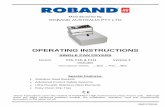 Manufactured By - Roband€¦ · GUIDELINES FOR DEEP FRYING.....5 TIPS FOR HEALTHY FRYING .....8 GENERAL SAFETY.....9 CLEANING, CARE & MAINTENANCE .....10 TROUBLESHOOTING .....11