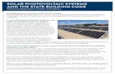 Fact Sheet: SOLAR PHOTOVOLTAIC SYSTEMS AND THE STATE ... · 13.11.2019  · SOLAR PHOTOVOLTAIC SYSTEMS AND THE STATE BUILDING CODE. event of fire. The requirements do not differentiate