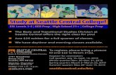 New Study at Seattle Central College! · 2020. 1. 18. · Study at Seattle Central College! ESL Levels 1-5 | GED Prep | High School 21+ | College Prep The Basic and Transitional Studies