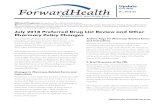 ForwardHealth Update 2018-22 - July 2018 Preferred Drug List … · 2018. 7. 2. · ForwardHealth Update . provides information for prescribers and pharmacy providers about changes