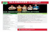 ALLAMAKEE COUNTY · Class 711L Horticulture-Home Judged Garden -- This project may consist of a vegetable and/or flower gar-den. The exhibitor will prepare a folder containing photos,