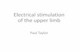 Electrical stimulation of the upper limb â€¢Upper limb Passive All differ in aims but follow a similar