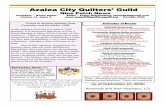 Azalea City Quilters Guild · October 3rd. email: happyquilter247@aol.com MEETING: Machine Piecing 1st class: 9/30 1pm to 4pm 2nd class: 10/28 1pm to 4pm 3rd class 12/2 1pm to 4pm