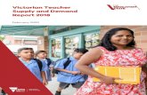Victorian Teacher Supply and Demand Report 2018 · Supply forecast to meet demand through to 2024. Across all educational settings supply of teachers is forecast to meet demand. In