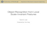 Object Recognition from Local Scale-Invariant Features kovashka/cs3710_sp15/... - Object recognition