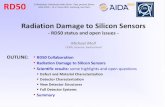 Radiation Damage to Silicon Sensors...Michael Moll CERN, Geneva, Switzerland. Si Workshop: Calorimetry with silicon - Past, present, future AIDA 2020 –13-17.June 2016, Hamburg, Germany